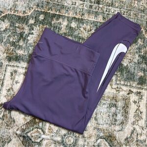 Nike Purple Women's Athletic Leggings with Swoosh